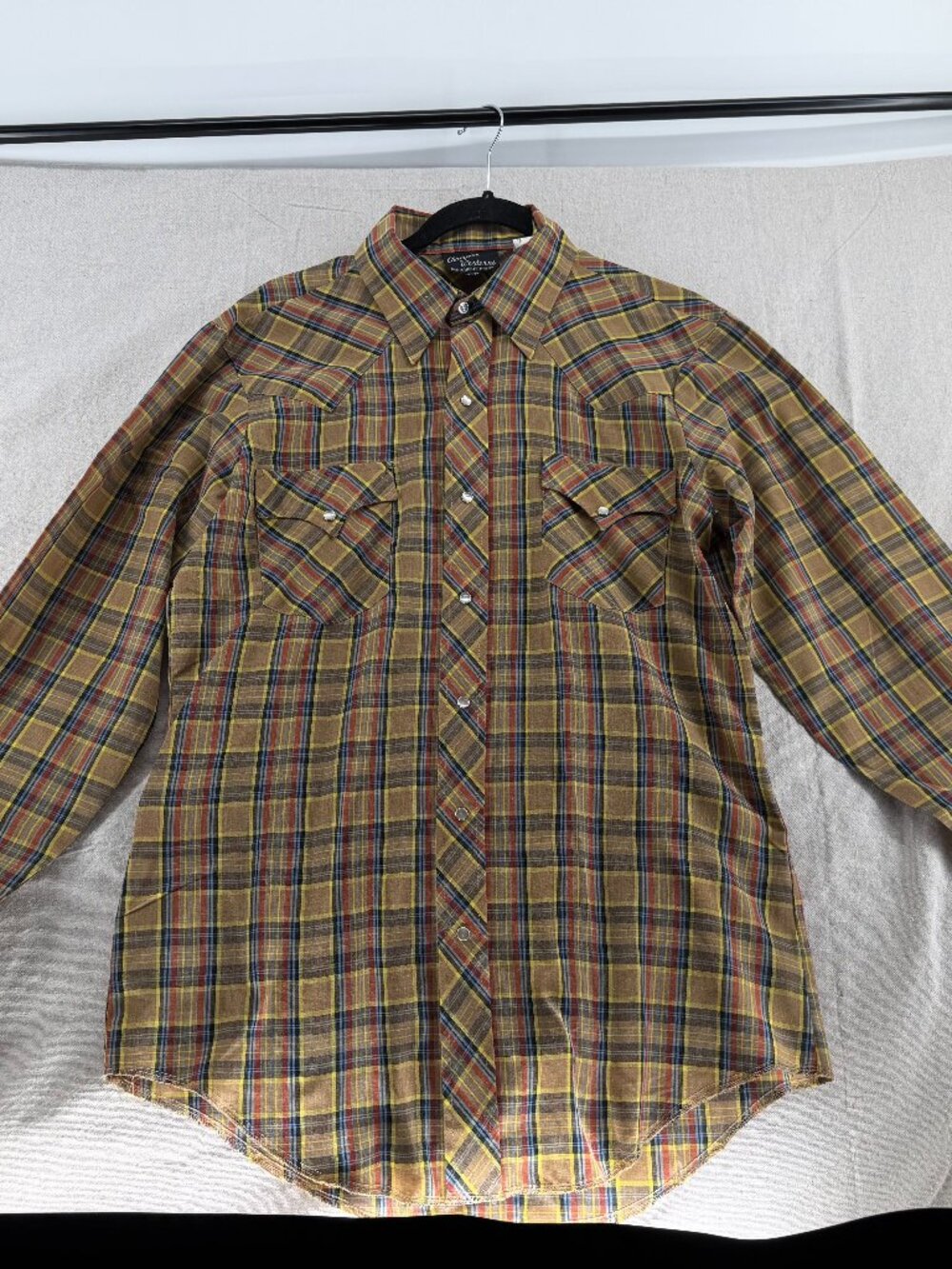 Men's Champion Westerns, Pearl Snap Vintage Shirt size 15 1/2 by 33